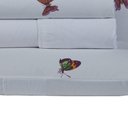 Ver imagem 2 de Jogo de Cama Craft Casal Padrão 4 Peças Percal 200 Fios 100% Algodão - Estampa Borboletas