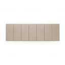 Ver imagem 2 de Cabeceira Casal Modulada Estofada para Cama Box 20cm X 45cm - Courino Off White