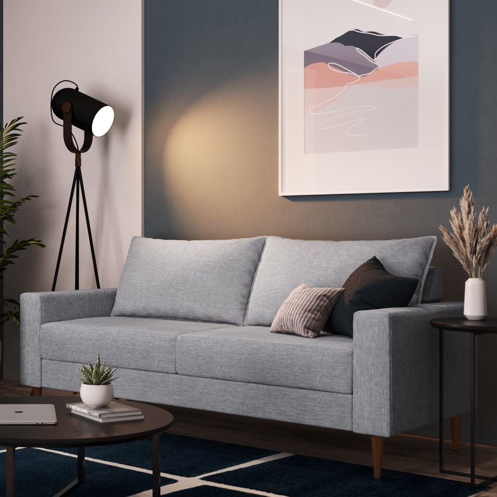 Sofá Ascona 188cm 03 lugares 01.03 Sofá Go MadeiraMadeira