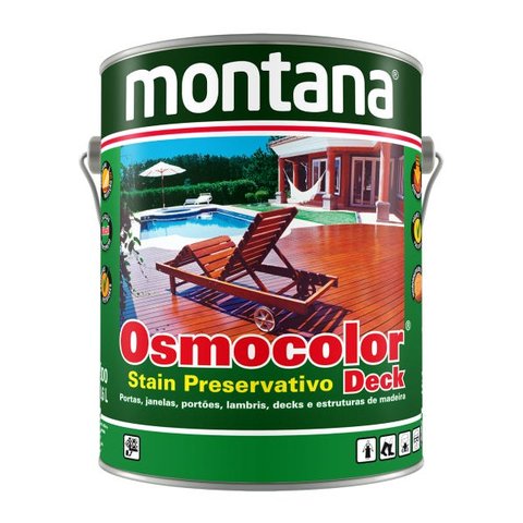 Osmocolor Stain Uv-deck 3,6 Litros Castanho