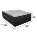 Ver imagem 3 de Cama Box Baú e Colchão Airtech 150 Espuma D45 Casal Ortobom Casal Preto