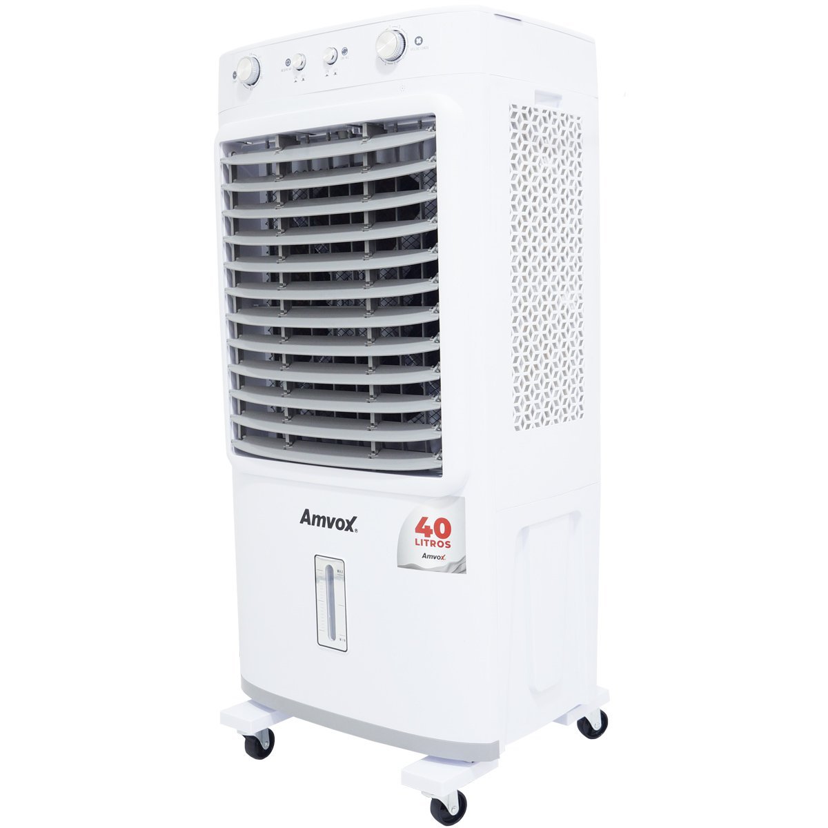 Climatizador Ar 40L Frio Industrial Portátil Evaporativo Umidificador Branco Amvox ACL 4022 ACL 4022