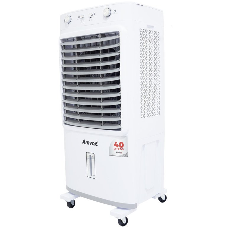 Climatizador Ar 40L Frio Industrial Portátil Evaporativo Umidificador Branco Amvox ACL 4022 ACL 4022
