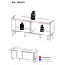 Rack Retrô para Tv até 50 Polegadas com 4 Portas Multimóveis Mp1071 Preto - 5