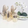 Cacto Decoração em Cerâmica - Dourado 19 cm - 5