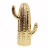 Cacto Decoração em Cerâmica - Dourado 19 cm - 1