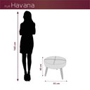 Ver imagem 2 de Puff Banqueta Descanso Decorativo Havana Matrix Bege