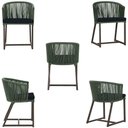 Ver imagem 5 de Mesa com 4 Cadeiras e Noronha Estofado 12 Trama Original Verde