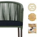 Ver imagem 3 de Mesa com 4 Cadeiras e Noronha Estofado 12 Trama Original Verde