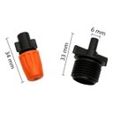 Ver imagem 4 de Kit 10 Nebulizador Ajustável com Tê 1/2 Estufa Irrigação