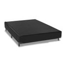 Ver imagem 2 de Cama Box Casal Preto Suede + Colchão Espuma D23 138x188x14