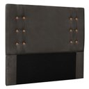 Ver imagem 3 de Kit Cabeceira e Calçadeira Recamier Casal 1,40m Gênova Suede Cinza - Pallazio