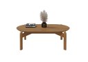 Ver imagem 2 de Mesa de Centro Lizz Tampo Oval Marrom Casa D