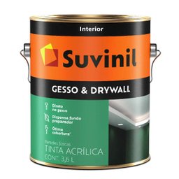 Suvinil Tinta para Gesso 3,6 litros Branco Neve - 2