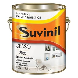 Suvinil Tinta para Gesso 3,6 litros Branco Neve - 1