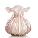 Ver imagem 1 de Vaso de Murano Trouxinha São Marcos - Cristal Rosa 18cm