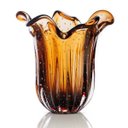 Ver imagem 1 de Vaso de Murano São Marcos - Cristal Marrom 22cm