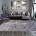 Ver imagem 1 de Tapete Sala sem Pelo Abstrato Azul 200x250 Cm Antiderrapante