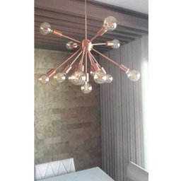 Lustre Pendente Moderno Sputnik Cobre - 13 Lâmpadas (Não Inclusas) - 7