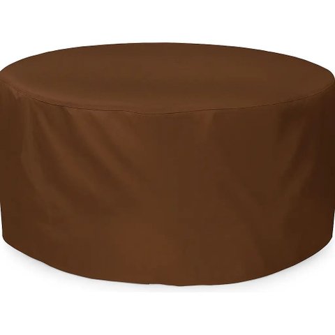 Capa Impermeável Bagun Compatível Mesa Redonda 188x80 Marrom