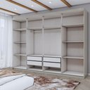 Ver imagem 5 de Guarda-roupa Casal Aurora 8 Portas 4 Gavetas com Espelho - Panorama Móveis