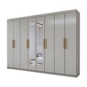 Ver imagem 3 de Guarda-roupa Casal Aurora 8 Portas 4 Gavetas com Espelho - Panorama Móveis