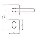 Ver imagem 6 de Fechadura Quadratta Premium Externa 2600/81 Roseta Cromada 40mm Aliança