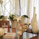 Ver imagem 2 de Vaso de Murano Com Aspente São Marcos - Cristal Pérola 26cm