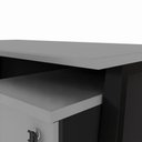 Ver imagem 6 de Mesa Escrivaninha 120cm x 60cm Tampo Chanfrado e Gaveteiro Móvel com 4 Gavetas F5 Office Cor:Cinza