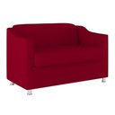 Ver imagem 1 de Namoradeira Tilla Sala de Estar Tecido Suede – Balaqui Decor Cor:vermelho