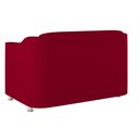 Ver imagem 3 de Namoradeira Tilla Sala de Estar Tecido Suede – Balaqui Decor Cor:vermelho