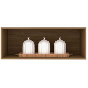 Armário Aéreo Nicho Geladeira Evidence Sem Porta Poliman Móveis