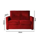 Ver imagem 4 de Sofá Pequeno 2 Lugares 1,35 Porta Controle no Braço Alice Bebe Rosa Bebe