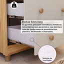 Ver mais imagens de Cômoda Infantil Elô Peroba Off White/Amêndoa 1 Porta Lisa