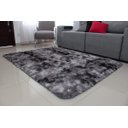 Ver imagem 1 de Tapete Passadeira Sala Corredor Quarto Peludo Felpudo 2,80x0,90 Cinza Mesclado
