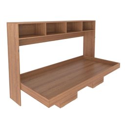 Cama de Solteiro Articulada Dobrável Flex Horizontal com 6 Nichos Cm8020 Tecnomobili Amêndoa - 2 Cama de Solteiro Articulada Dobrável Flex Horizontal com 6 Nichos Cm8020 Tecnomobili Amêndoa - 2