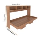 Ver imagem 3 de Cama de Solteiro Articulada Dobrável Flex Horizontal com 6 Nichos Cm8020 Tecnomobili Amêndoa