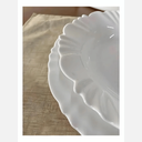 Ver imagem 2 de Prato Raso Pétala Nadir 25,5 cm em Vidro Opaline Branco - Kit com 12 Unidades
