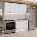Ver imagem 1 de Armário de Cozinha Completa com Balcão Milla Lumina Carraro Branco