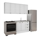 Ver imagem 2 de Armário de Cozinha Completa com Balcão Milla Lumina Carraro Branco