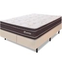 Ver imagem 1 de Cama Box Colchão King 100% Espuma Dupla Face Antialérgico 193x203x56cm - BF Colchões