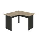 Ver imagem 2 de Mesa Escrivaninha em L para Escritório 120x120cm Pé Painel New City Calvi/Preto - Gebb Work