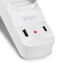 Ver imagem 2 de Protetor de Linha 2 Tomadas 2P-T 10A 2 USB Bivolt Carregamento Rápido Elgin