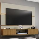 Ver imagem 1 de Painel para Tv até 60 Polegadas 2 Portas Dominique Off White/cinamomo - Pnr Móveis