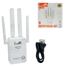 Repetidor Wifi 2.4ghz com 4 Antenas Eletromex El-1803b - 4