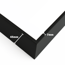 Ver imagem 3 de Moldura Filete Preta para Telas em Canvas 50x70 Cm