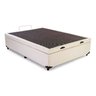 Cama Báu Box Base Casal Blindado Corino Bege com Pistão a Gás. - 2