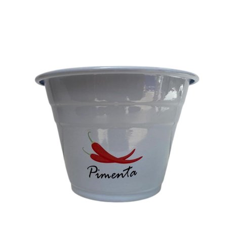 Vaso ou Cachepo 10 X 15 Aluminio para Tempero Pimenta Utensilios do Chef