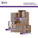 Ver imagem 4 de Guarda Roupa Casal Daniel 10 Portas 3 Gavetas com Espelho e Pés em Abs Nature Avelã - Henn - Briz