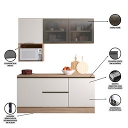 Cozinha Completa Etna 5 Peças Poliman Móveis - 4
